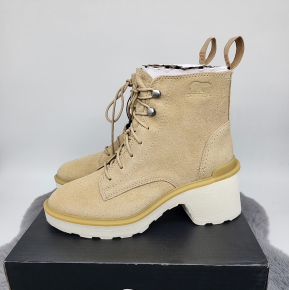 New Sorel Hi-Line Waterproof Lace-Up Boot Women's Size 9 - Picture 1 of 7